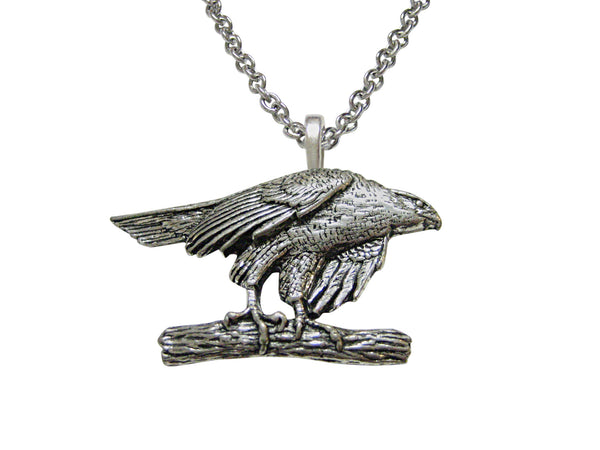 Hawk Bird Pendant Necklace