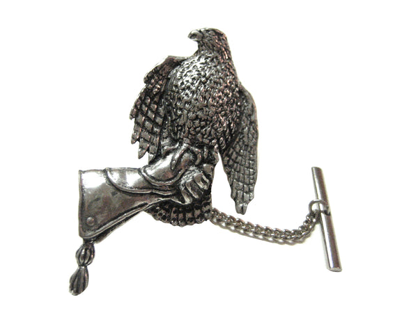Hawk Bird and Glove Tie Tack