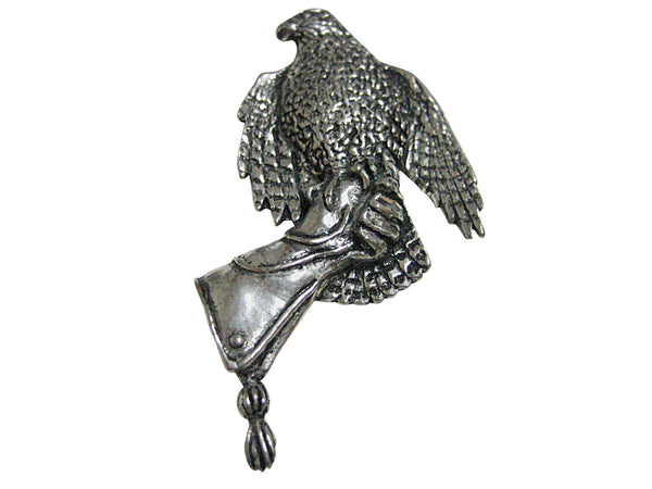 Hawk Bird on Glove Magnet