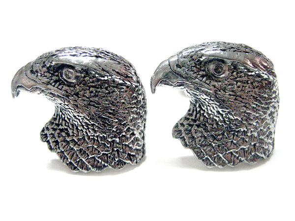 Hawks Head Bird Cufflinks