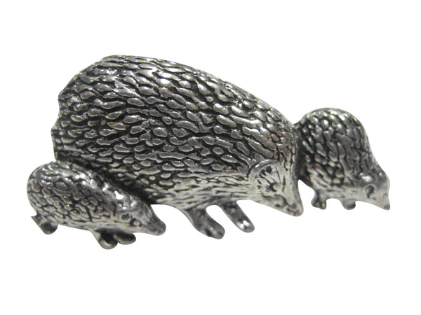 Hedgehog Family Adjustable Size Fashion Ring