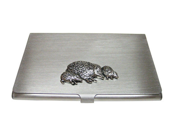 Hedgehog Family Business Card Holder