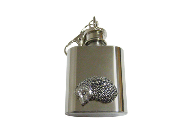 Hedgehog 1 Oz. Stainless Steel Key Chain Flask