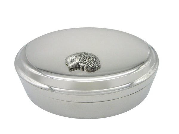 Hedgehog Pendant Oval Trinket Jewelry Box