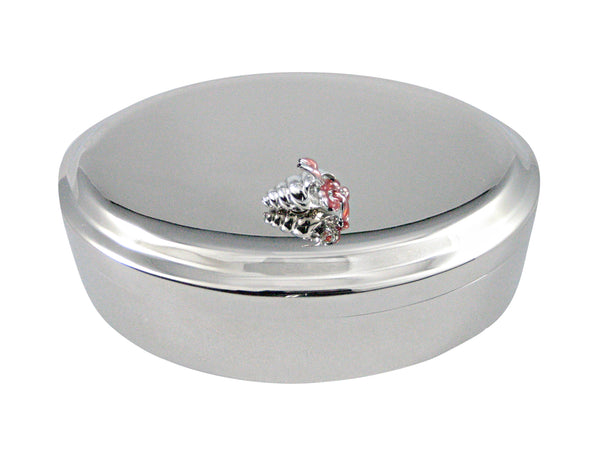 Hermit Crab Pendant Oval Trinket Jewelry Box