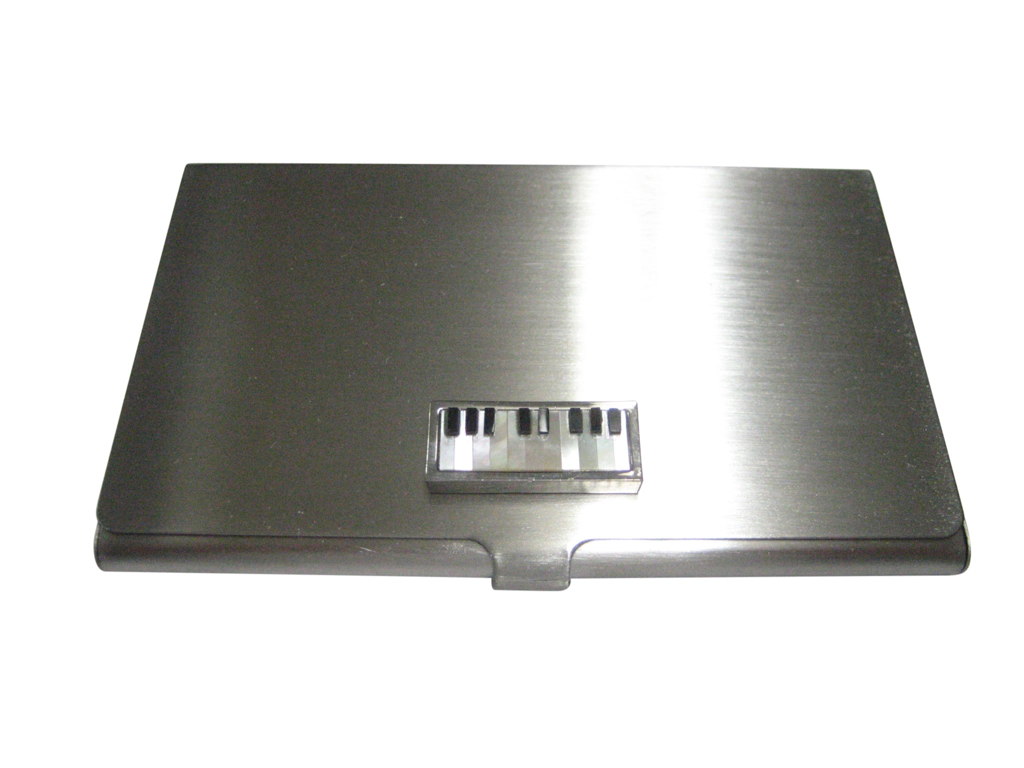 Highly Detailed Shell Insert Musical Piano Keyboard Business Card Holder