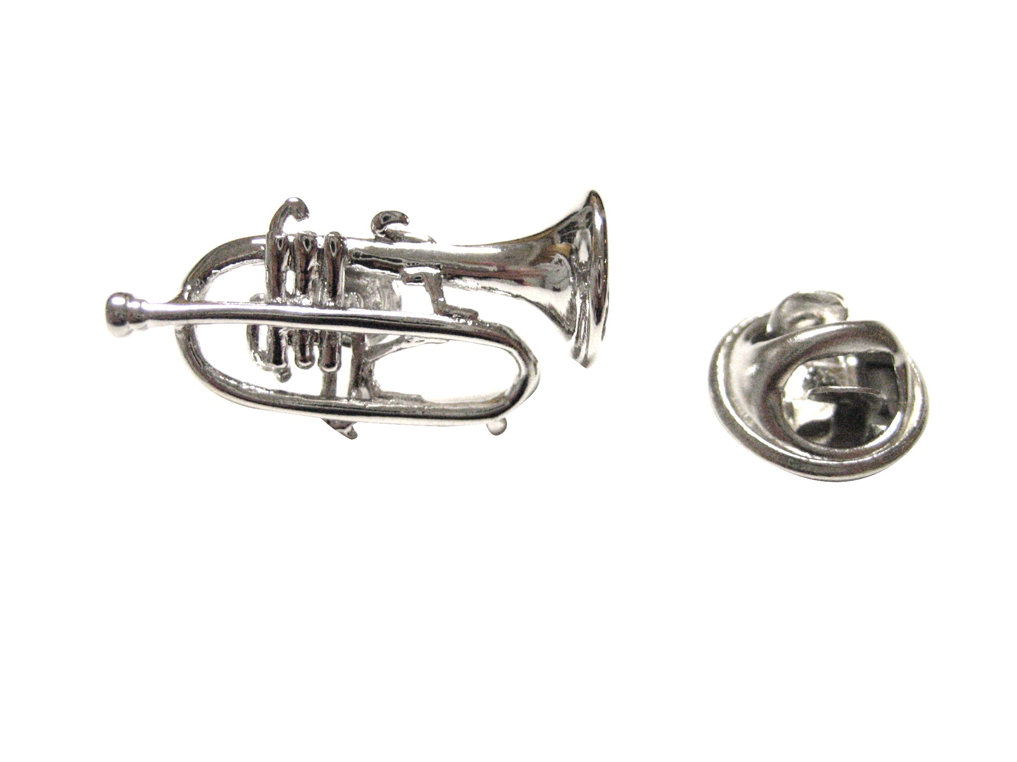 Highly Detailed Trumpet Music Instrument Lapel Pin