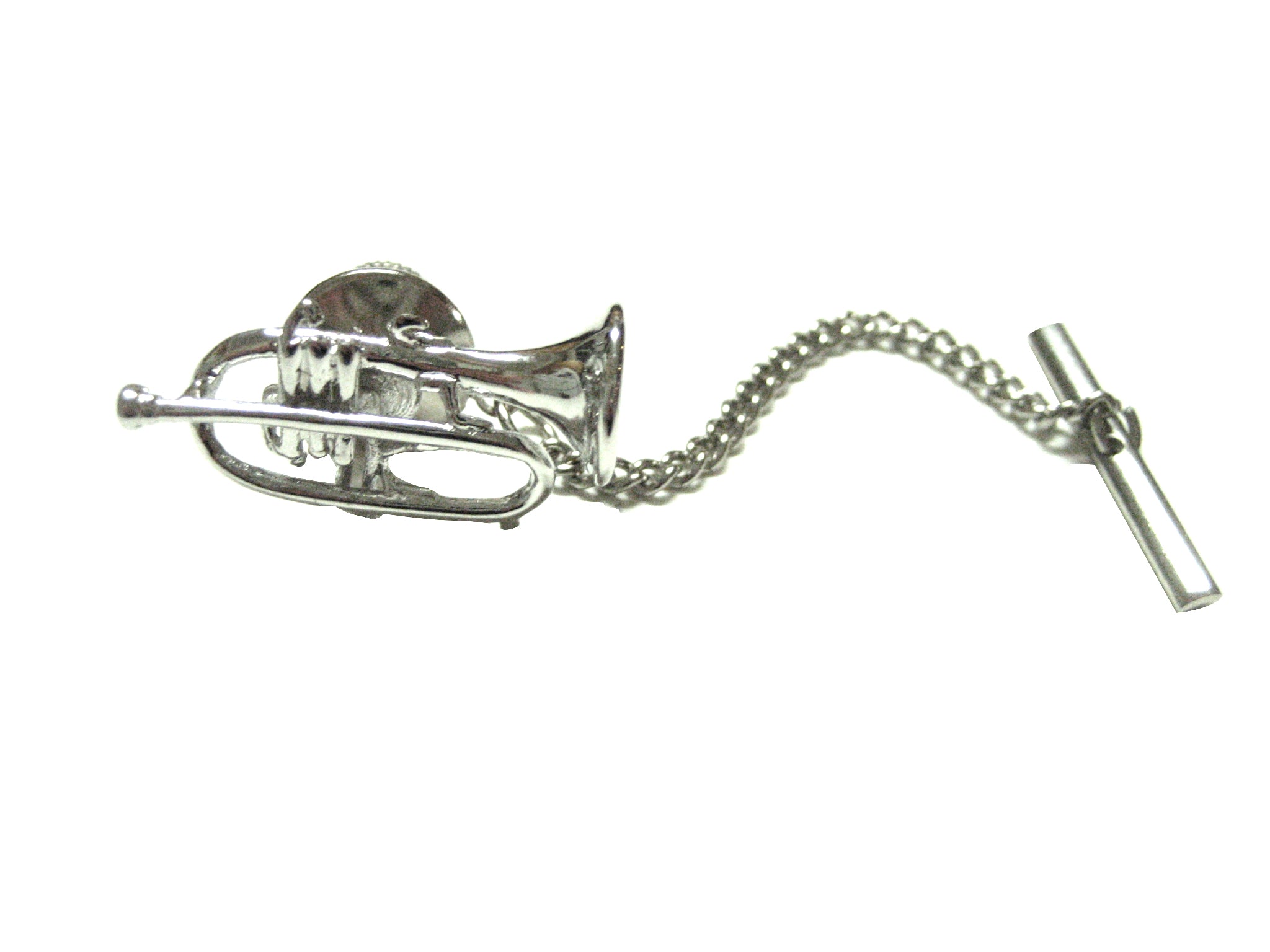 Highly Detailed Trumpet Music Instrument Tie Tack