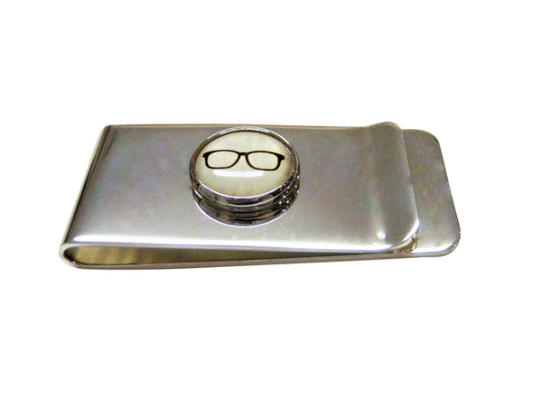 Hipster Glasses Money Clip