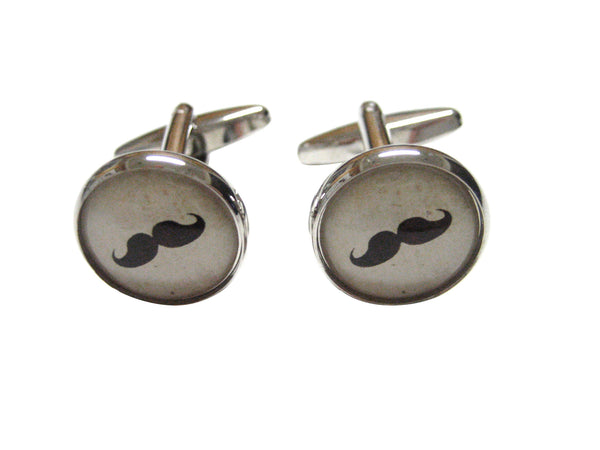 Hipster Mustouche Image Cufflinks