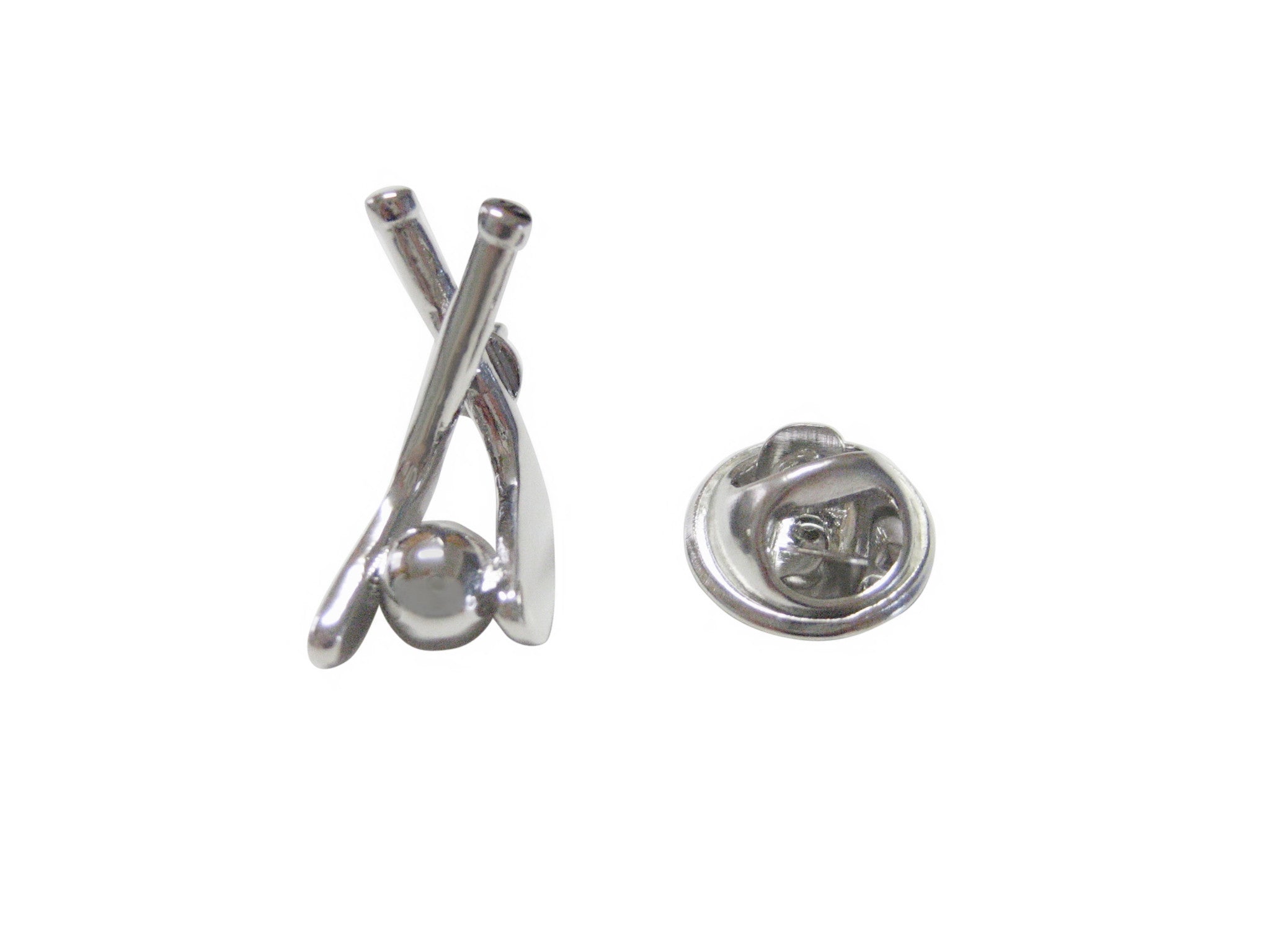 Hockey Sticks and Ball Lapel Pin