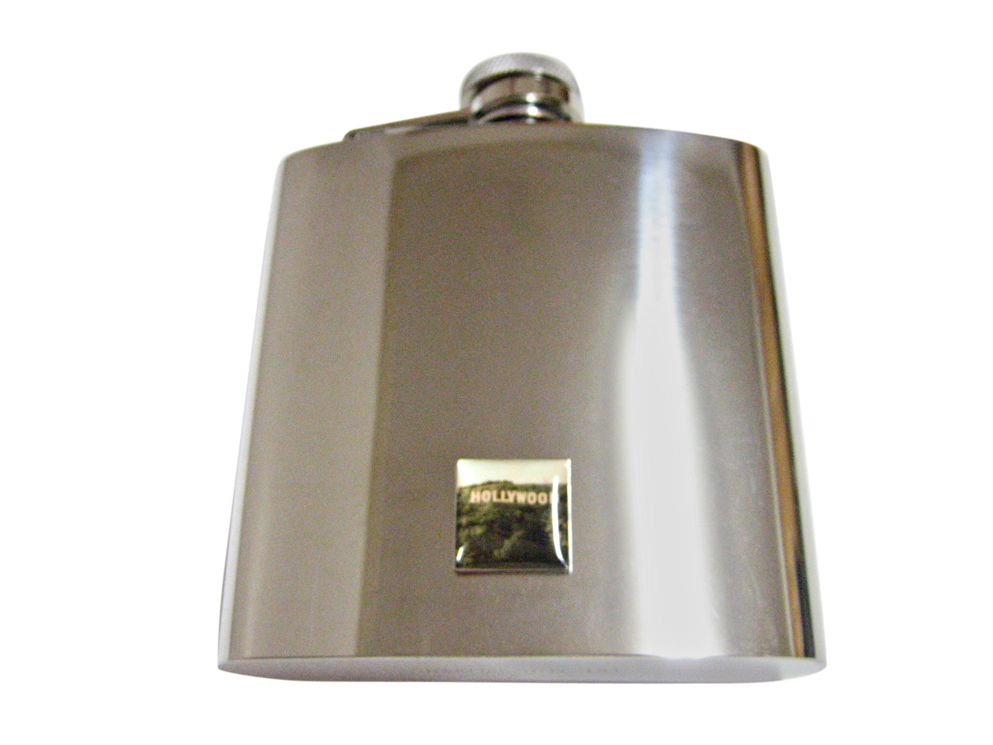 Hollywood Sign 6 Oz. Stainless Steel Flask