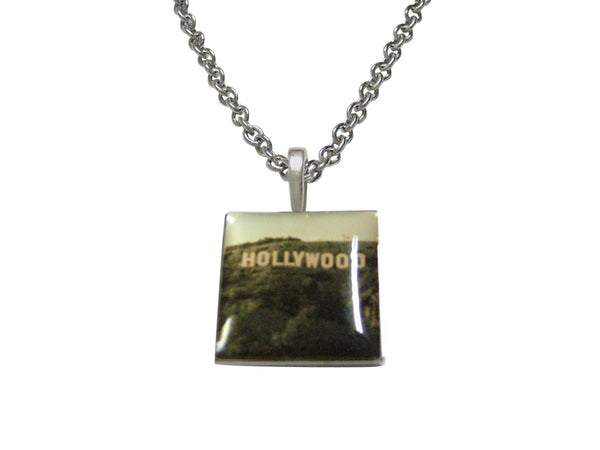Hollywood Sign Pendant Necklace