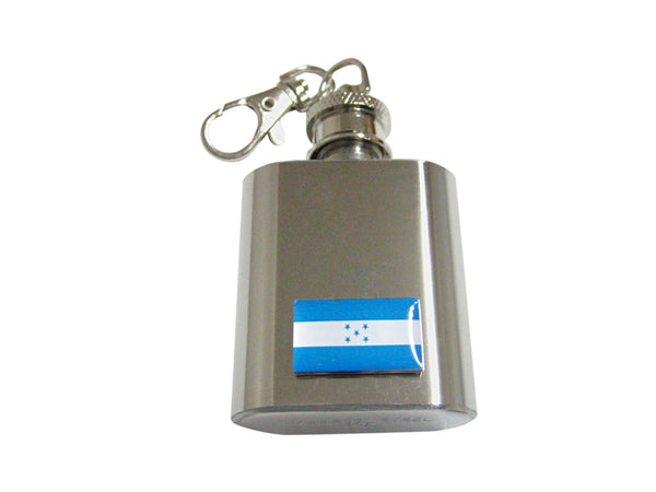 Honduras Flag 1 Oz. Stainless Steel Key Chain Flask