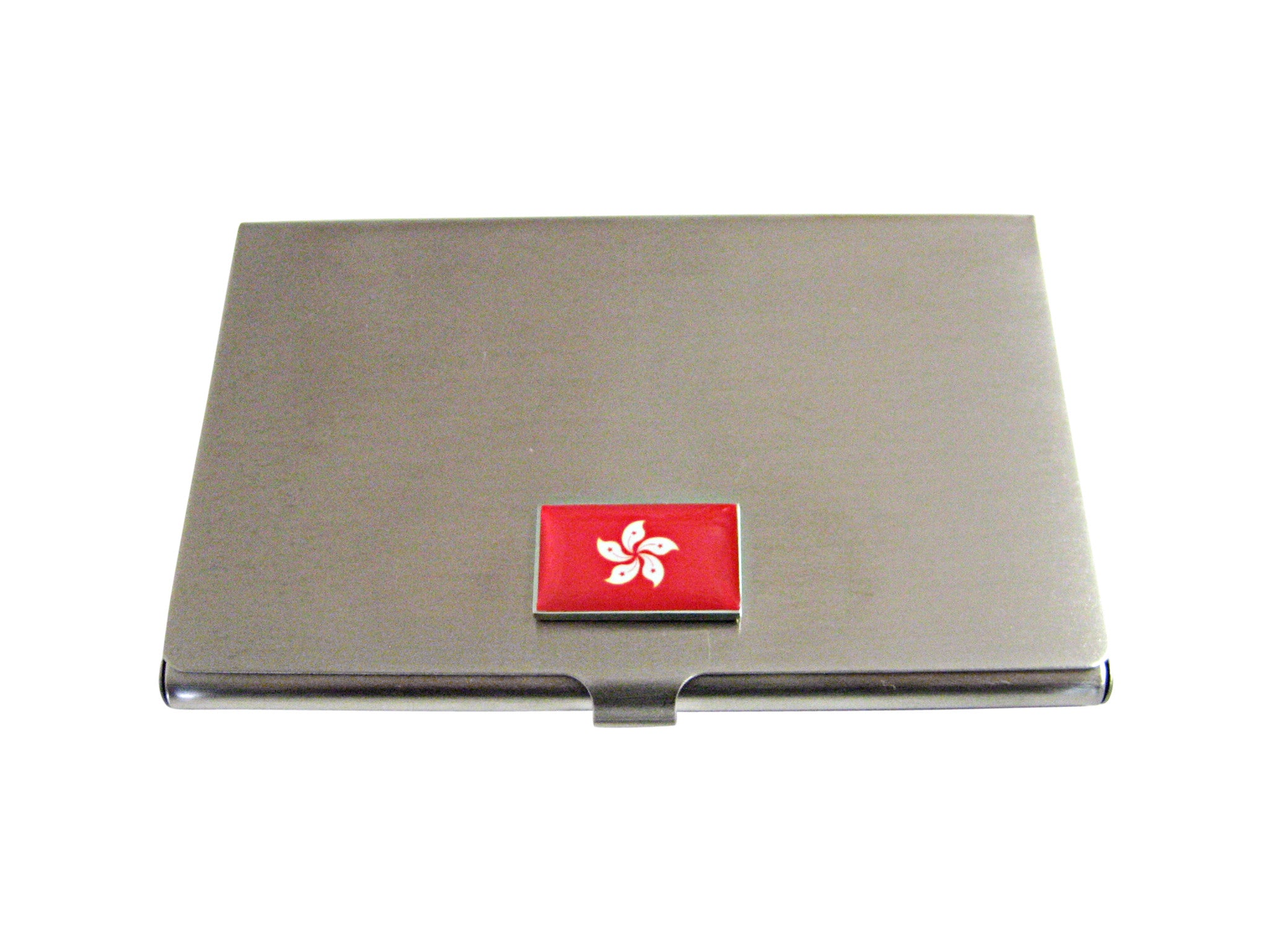 Hong Kong Flag Pendant Business Card Holder