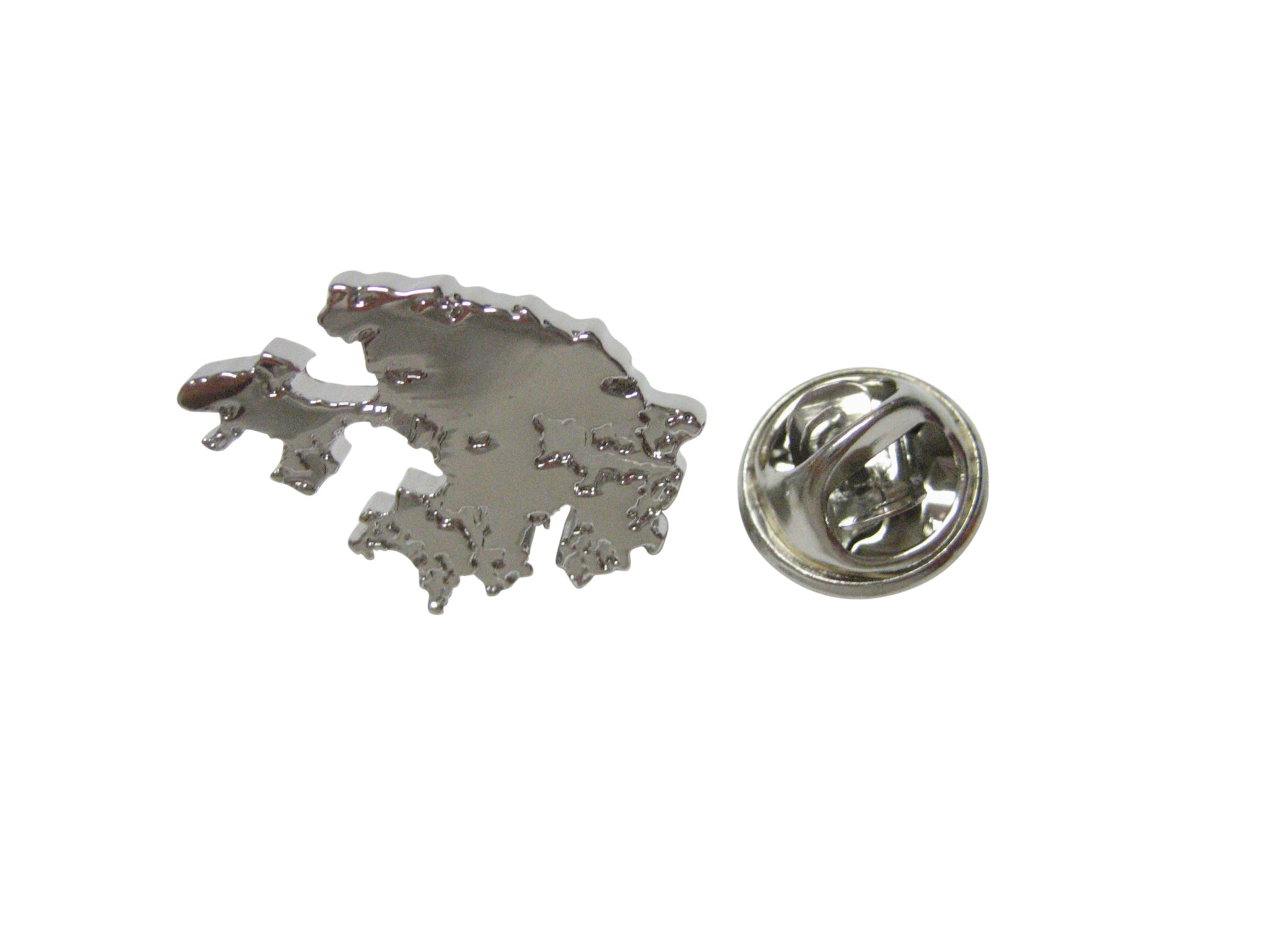 Hong Kong Map Shape Lapel Pin