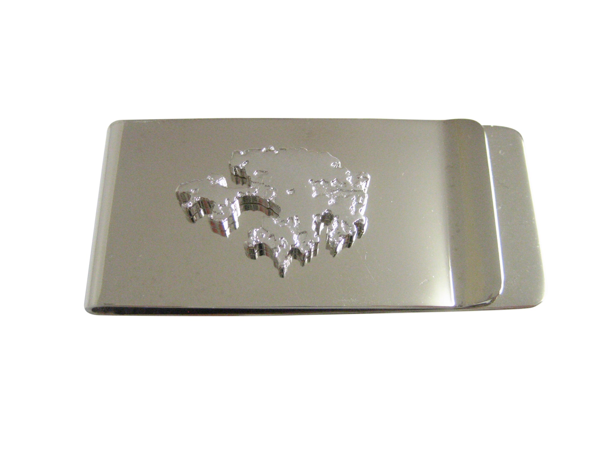 Hong Kong Map Shape Money Clip