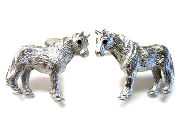 Metallic Horse Cufflinks