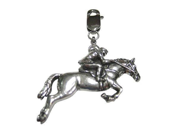 Horse Racing Jockey Pendant Zipper Pull Charm