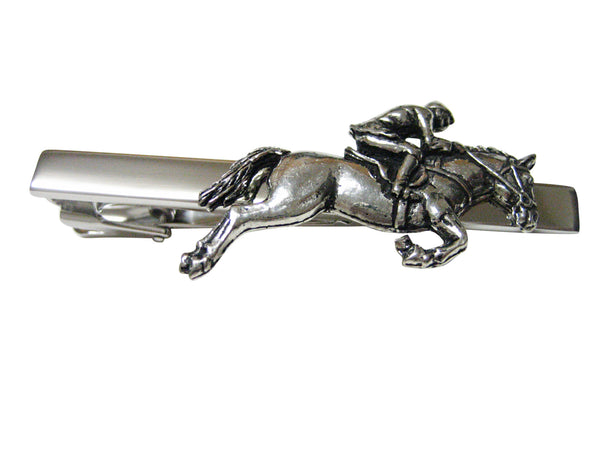 Horse Racing Jockey Square Tie Clip