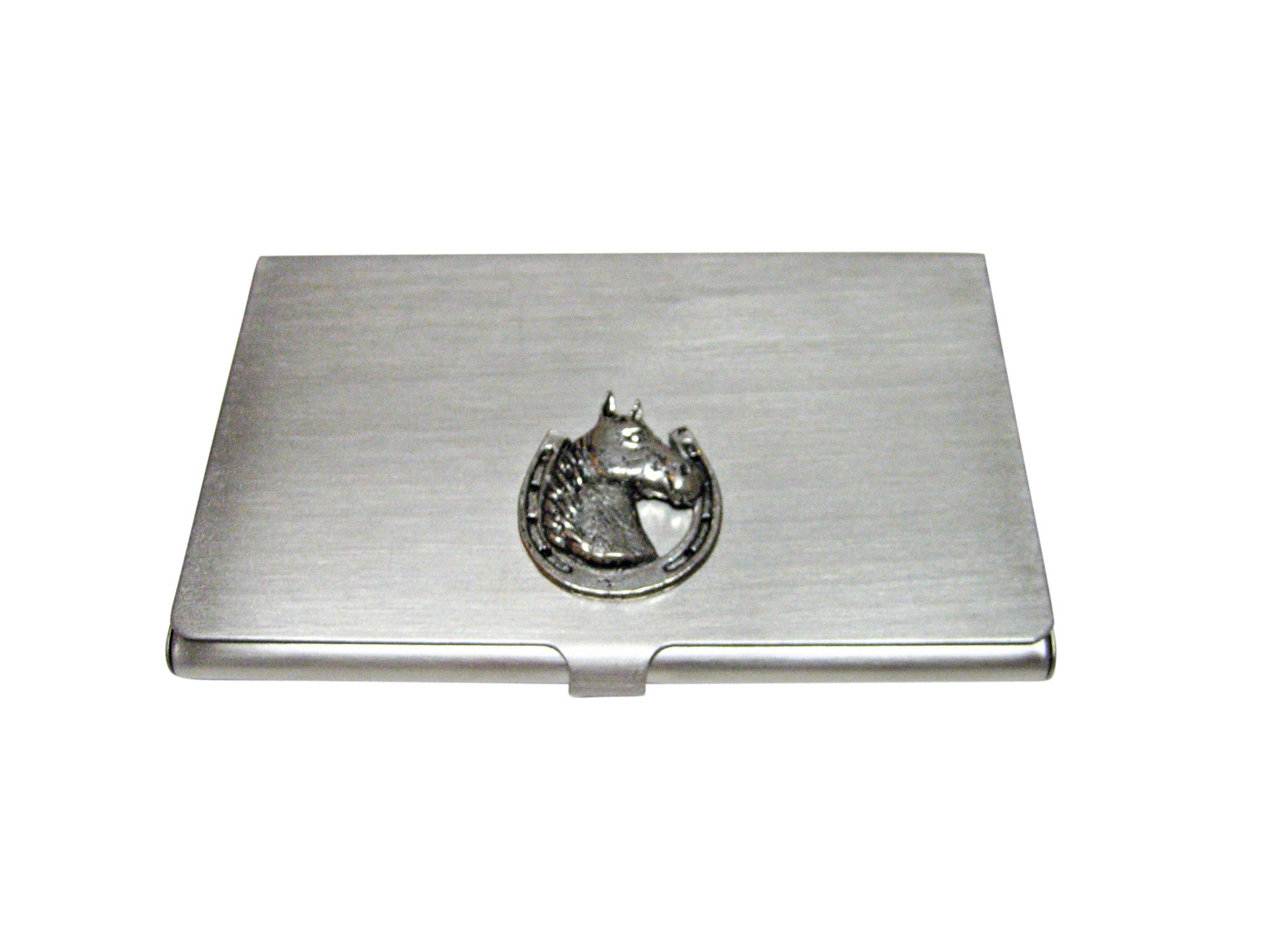 Horse and Horse Shoe Business Card Holder