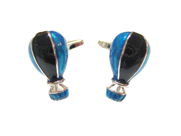 Blue and Black Hot Air Balloon Cufflinks