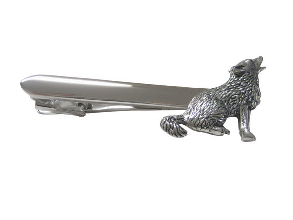 Howling Wolf Tie Clip