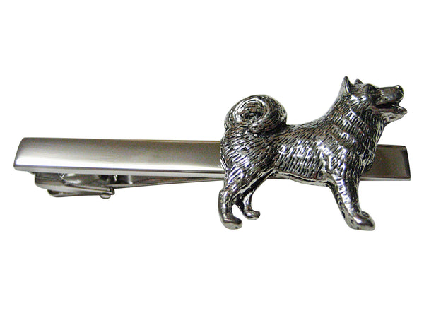 Husky Dog Square Tie Clip