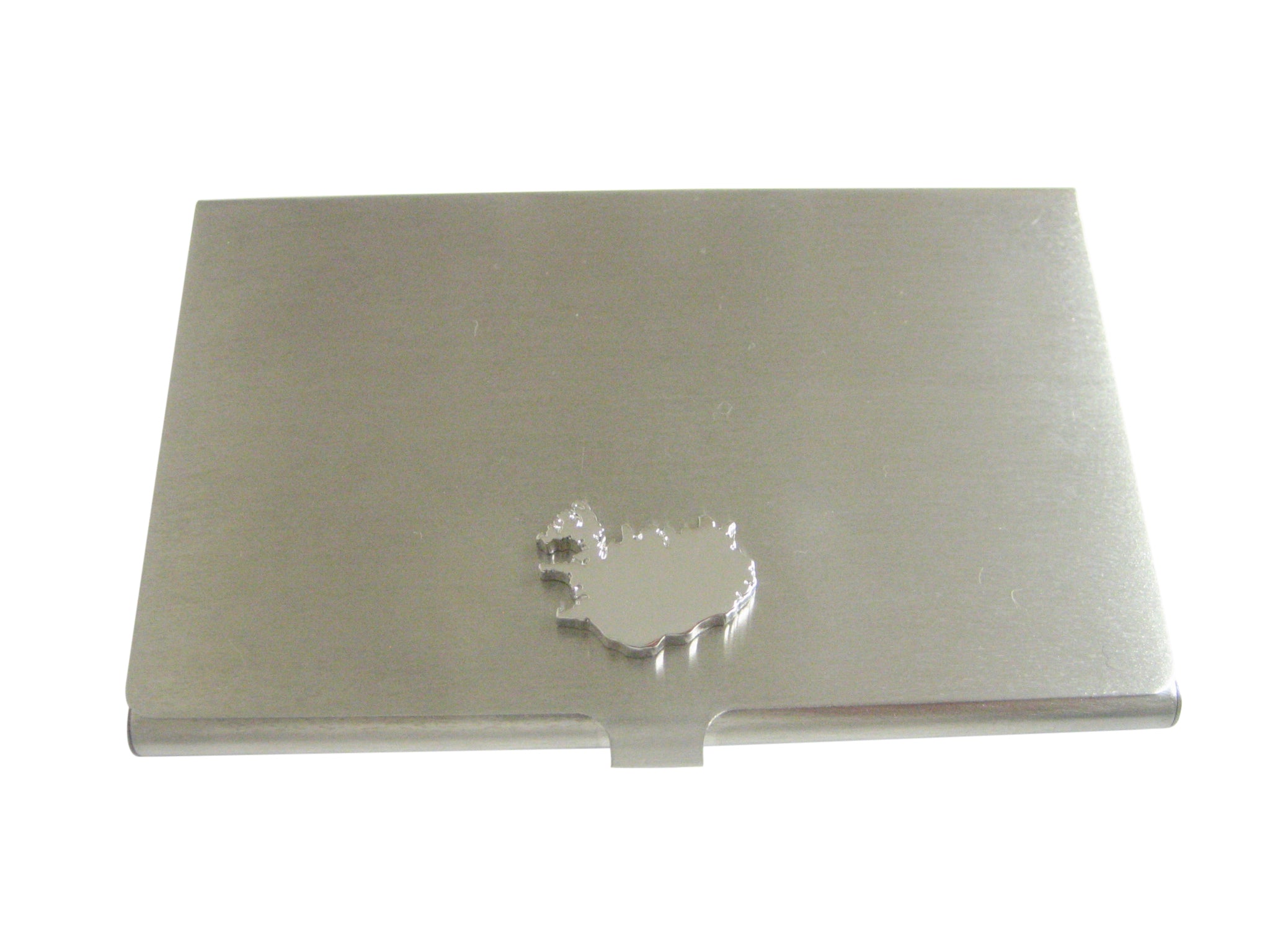 Iceland Map Shape Business Card Holder