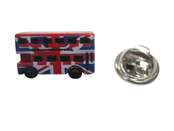Iconic Union Jack London Double Decker Bus Lapel Pin