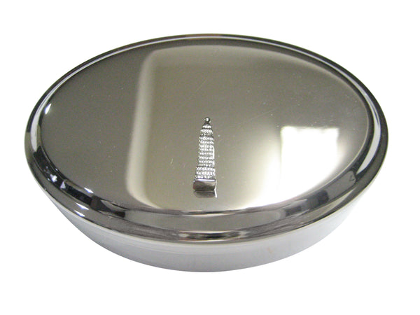 Iconic Empire State Building Oval Trinket Jewelry Box