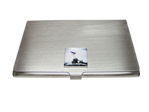 Iconic Flag Raising Business Card Holder