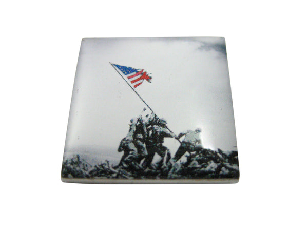 Iconic Flag Raising Pendant Magnet