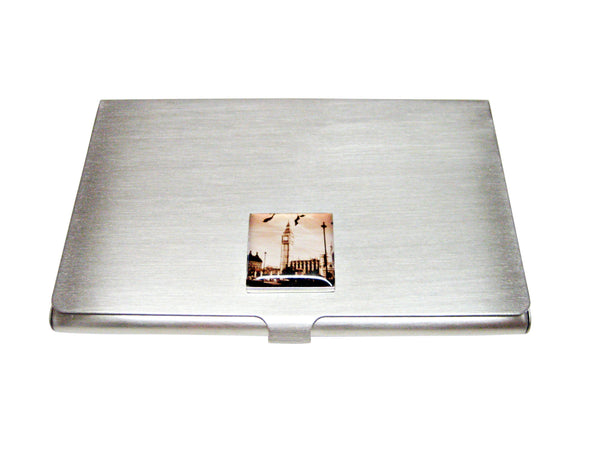 Iconic London Big Ben Matte Business Card Holder