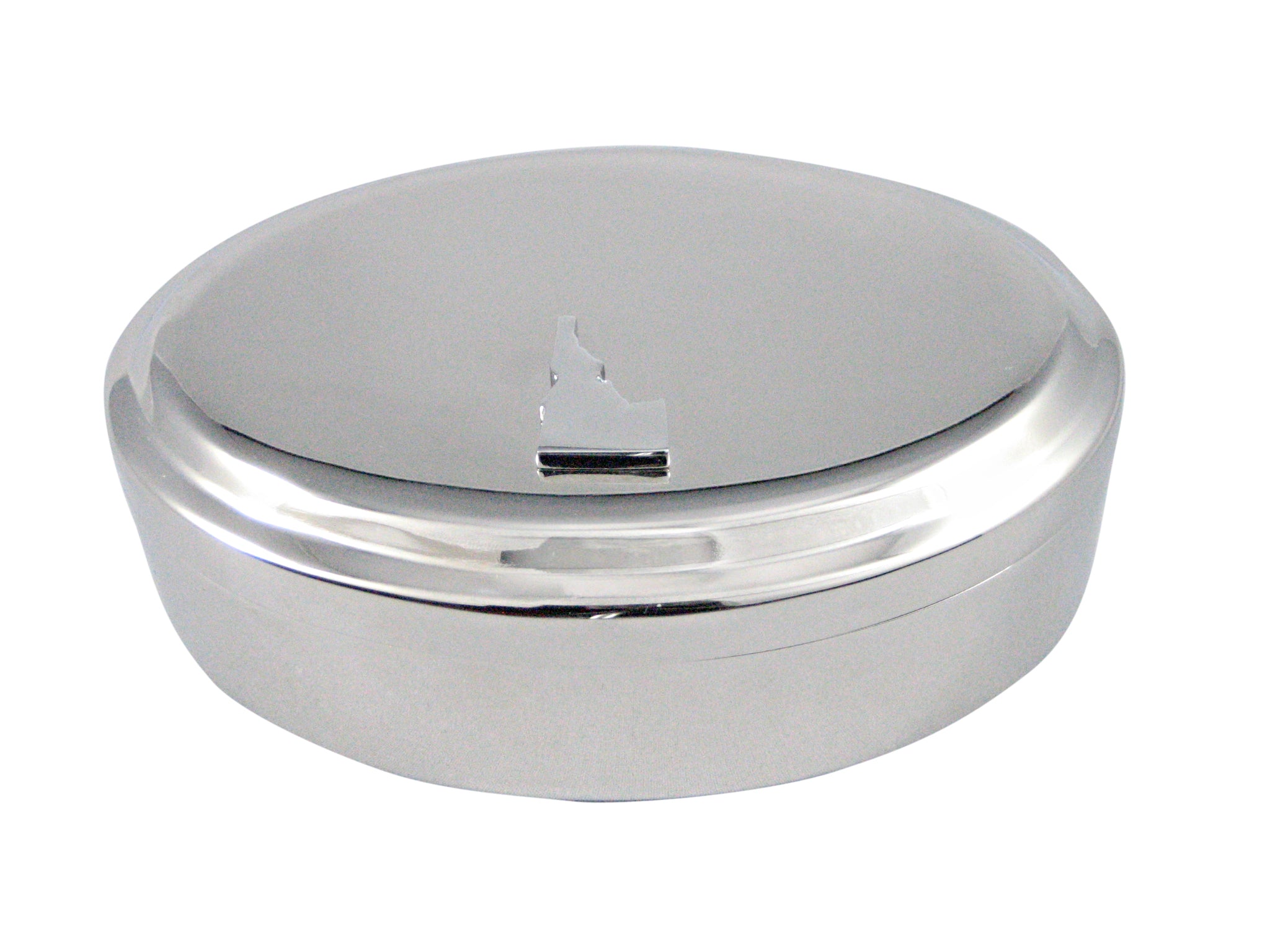 Idaho State Map Shape Pendant Oval Trinket Jewelry Box