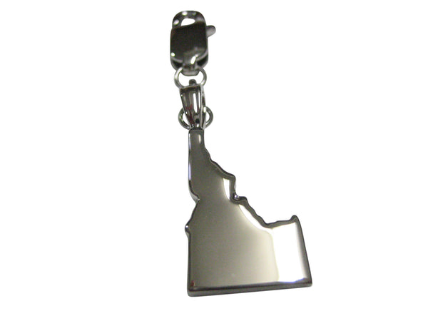 Idaho State Map Shape Pendant Zipper Pull Charm