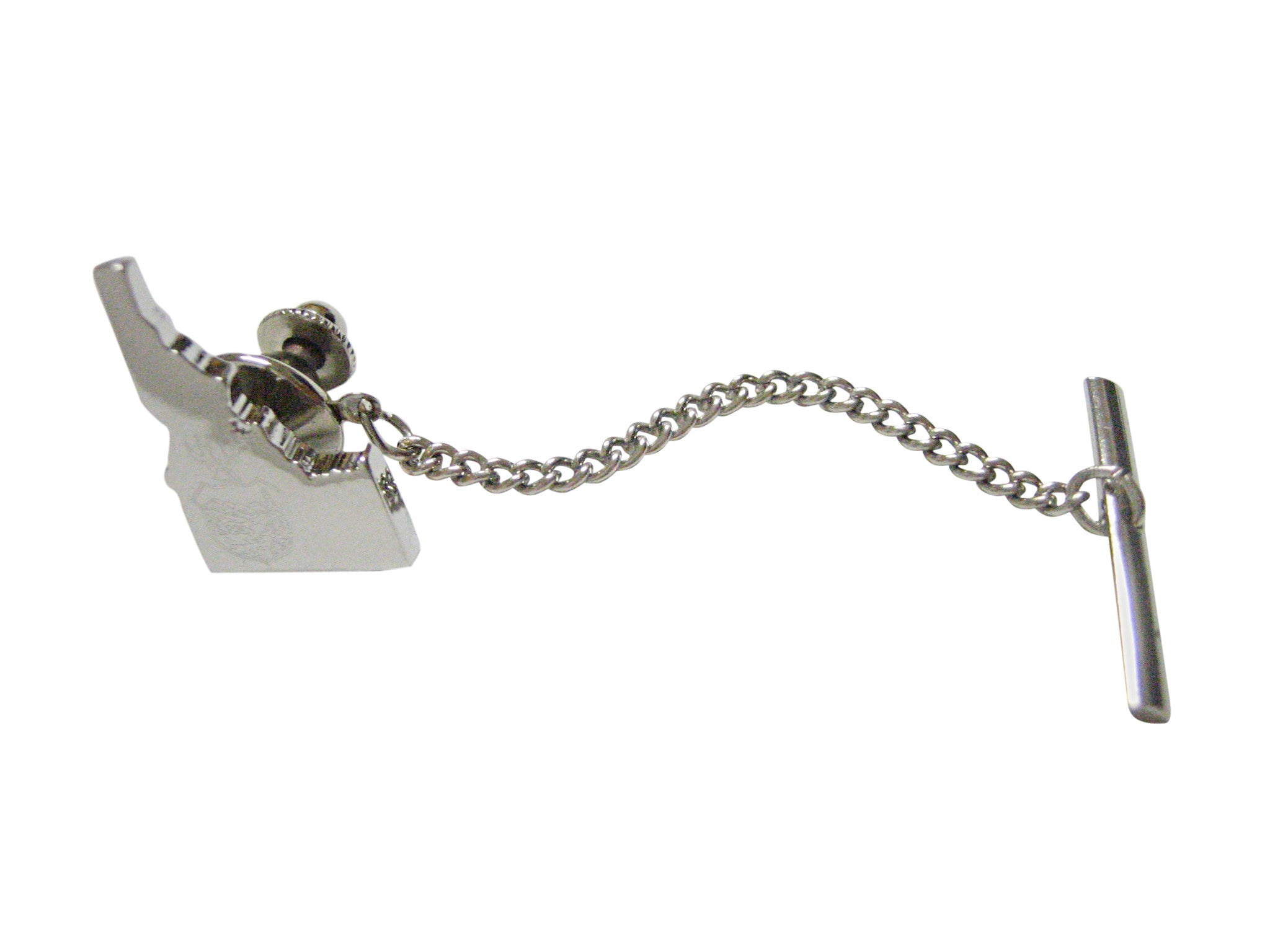 Idaho State Map Shape and Flag Design Tie Tack