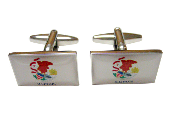 Illinois State Flag Cufflinks