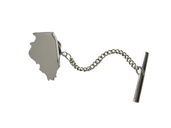 Illinois State Map Shape Tie Tack