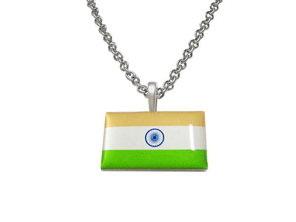 India Flag Pendant Necklace