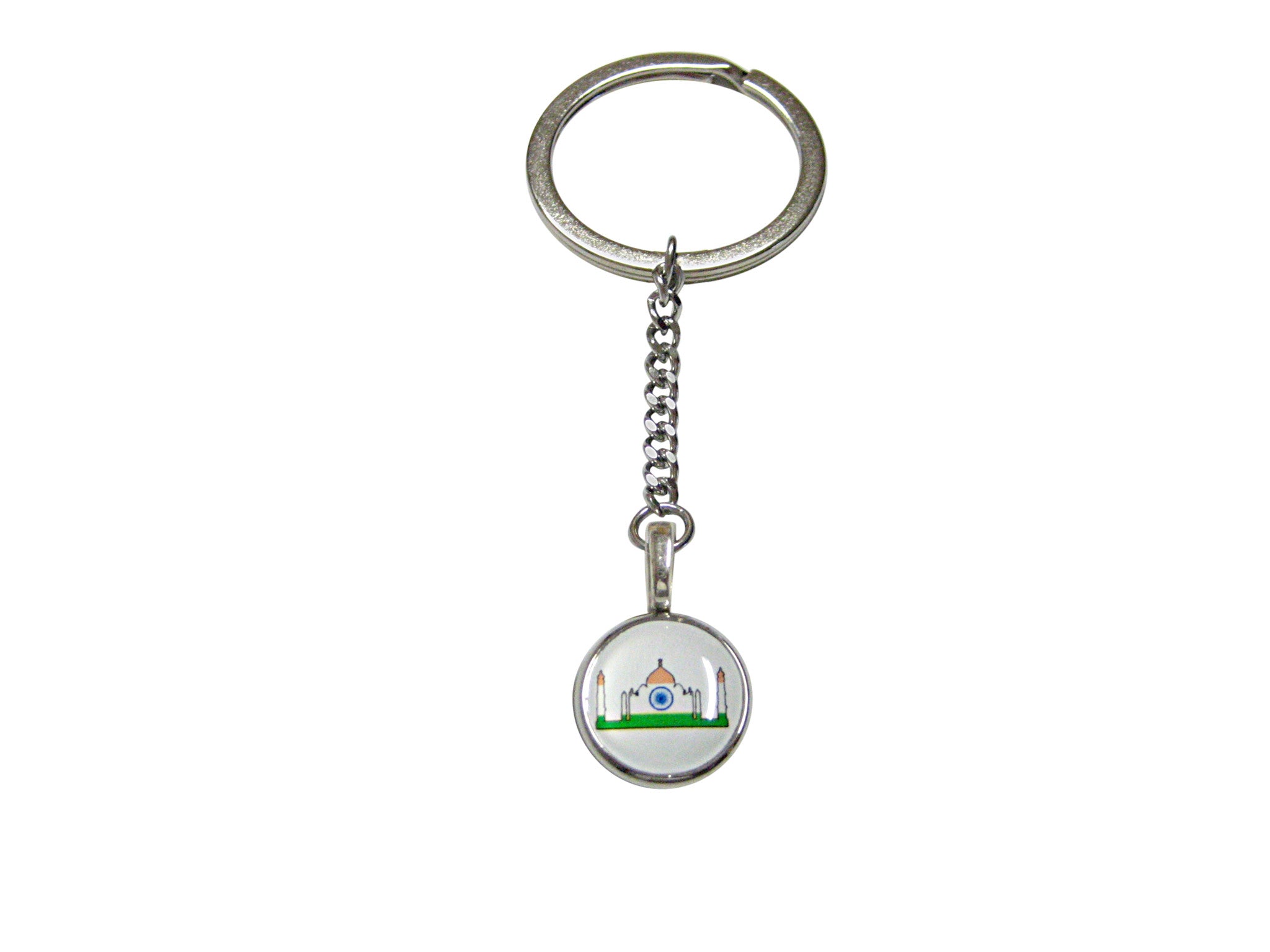 India Flag Taj Mahal Pendant Keychain