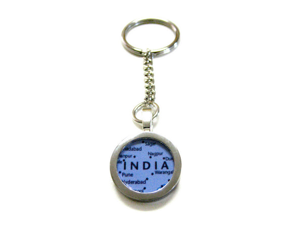India Map Pendant Keychain