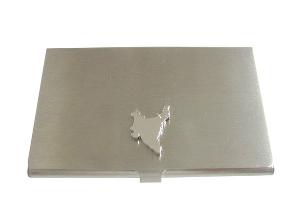 India Map Shape Business Card Holder