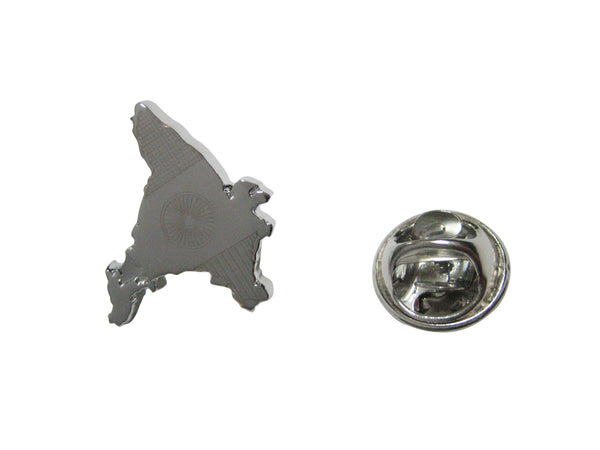 India Map Shape and Flag Design Lapel Pin