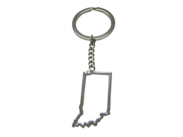 Indiana State Map Outline Keychain