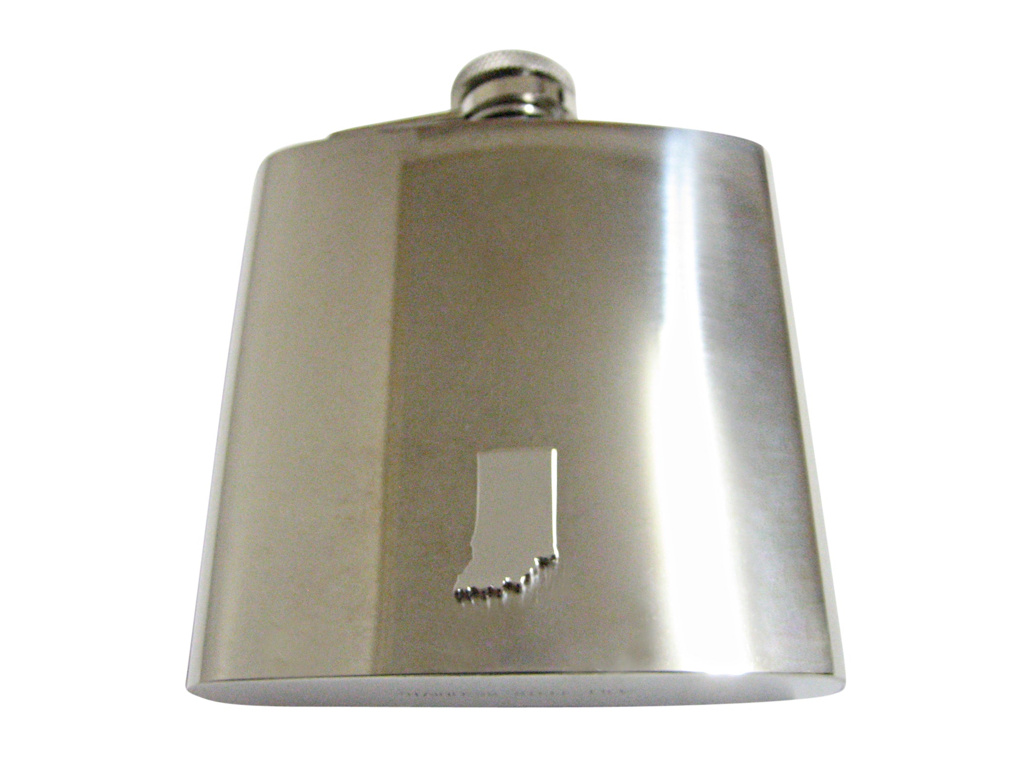 Indiana State Map Shape 6oz Flask