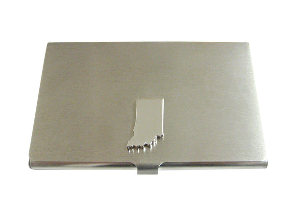 Indiana State Map Shape Business Card Holder
