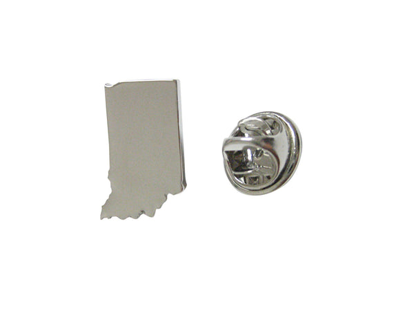 Indiana State Map Shape Lapel Pin