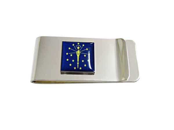 Indiana State Flag Pendant Money Clip