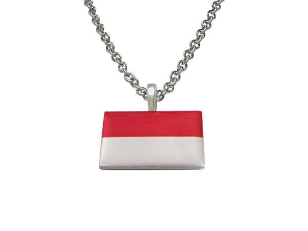 Indonesia Flag Pendant Necklace
